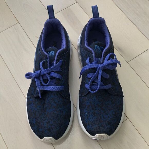 Puma Women's Low-Cut Lace Up Shoes Sneakers Royal Blue Size 5.5 - Picture 2 of 6